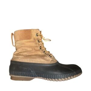 SOREL CHEYENNE  Men's Duck Boots Leather Waterproof SZ 11.5 Snow Work Blk Brn